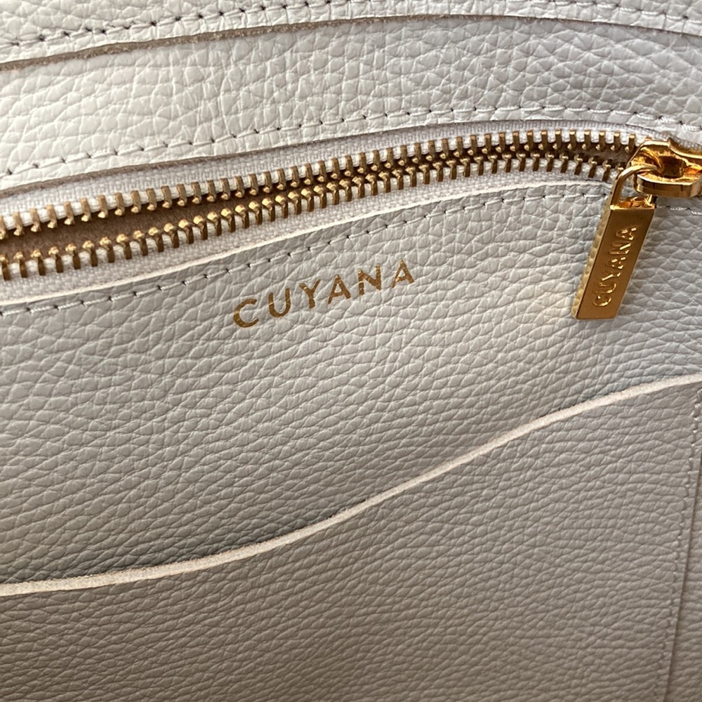 Pearl grey cuyana tote
